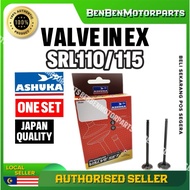 YAMAHA SRL110 / SRL115 VALVE IN EX STANDARD VALVE SET 100% ORIGINAL JAPAN ASHUKA LAGENDA 110 115 EXH