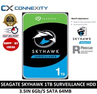 Seagate SKYHAWK 1TB Surveillance Hard Drive Disk l 3.5IN 6Gb/S SATA 64MB l Seagate Hardisk |