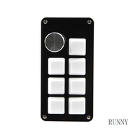 RUNNY Mini Macropad  Programmable Macro Keyboard 1 Knob 7 Keys Gaming Keyboard