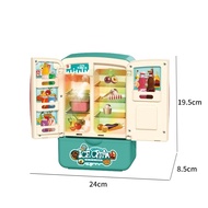 English version Pretend Play Mini Fridge Refrigerator toy Children Toy (BASIC VERSION)