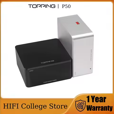 TOPPING P50 Linear Power Supply 5V 1A 15V 1A Ultra Low Noise for HiFi Audio Compatible with D50III D