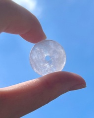 冰玻種 天然翡翠 緬甸 A玉 玉鐲 • 冰玻種木那紫紅平安扣B