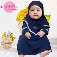 Baby Girl Lace Dress for 0-6 months 8-18 months + premium hijab Baby girl clothes Baby girl clothes 