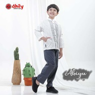 (READY STOCK)Baju KOKO ABIYU ATASAN dan seluar set/ Baju Kurta Anak Lelaki /Baju Muslim Kanak Kanak/
