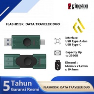 Kingston Flashdisk DataTraveler Duo 128GB 256GB USB Flash Drive USB-C USB-A