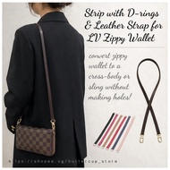 LV Zippy Long Wallet 🔁 Convert to cross-body with Strip, strap & chain