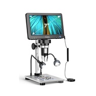 Elikliv DM9 7นิ้ว50X-1200X กล้องจุลทรรศน์ดิจิตอลปรับ HD LCD Microscops สำหรับ PCB อิเล็กทรอนิกส์เครื