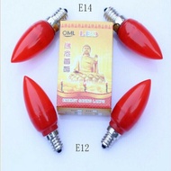 E12, E14 led bulbs for altar lamps 1 box of 2