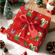 1 Roll + 43cm*500 Cm (17 Inches *16.4 Feet) + Cute Christmas Character Wrapping Series + Cheerful Ch