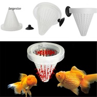 LGSZ_5Pcs/Set Aquarium Fish Tank Feeder Food Blood Worm Cone Funnel Feeding Tool