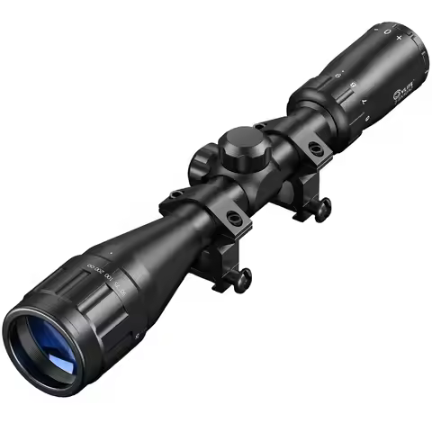EZshoot 3-9x40AO Rifle Scope Optics R4 Reticle Sight Crosshair Gun Scope with 20mm Free Mounts Rifle