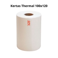 Kertas Sticker Thermal Resi SPX 100x150MM Isi 250 500 Lembar / Label Stiker Barcode Print Roll Ukura