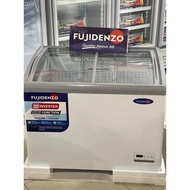 Fujidenzo Curved Glass Top Chest Freezers!  10 cu.ft Curved Glass Top Freezer