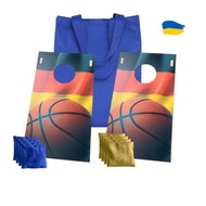 Set of 2 Cornhole mini boards with 8 toss bags and carry bag