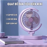 Mini Folding Fan Desk Charger USB Charger Convenient For All Families