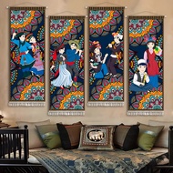 B & B Hotel Hotel Restaurant Tapestry Decorative Painting Wall Fabric Tapestry Block Painting Tapest