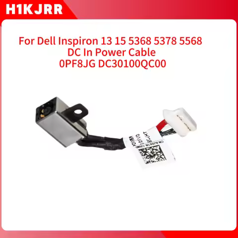 Genuine Dell Inspiron15 5568 7569 7579 7558 7568 / 13 5368 5378 DC Jack Cable PF8JG In Power Cable 0