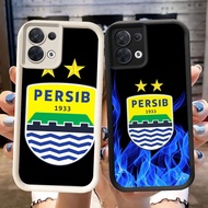 DJ-4 AING PERSIB football club Silicone Casing black and white for OPPO Reno 7Z F21 F21S A17K 8Z 7 8