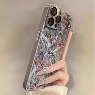 Classic Pattern Mirror Case for Apple iPhone 16 Pro Max, 15 Pro, 14, 13 Pro Max, XS, 11 Pro Max / XR