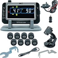 Truck Systems Technology TST 507 Tire Pressure Monitor w/8 Cap Sensors with Color Display