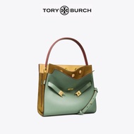[Tory Burch Hong Kong] Tory Burch LEE RADZIWILL small leather double-layer handbag female bag 84465