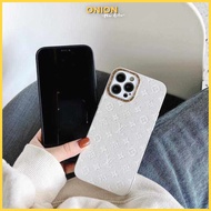 Onion LV soft leather case for iPhone 11 12 Pro Max 7 8 Plus X XsMax XR