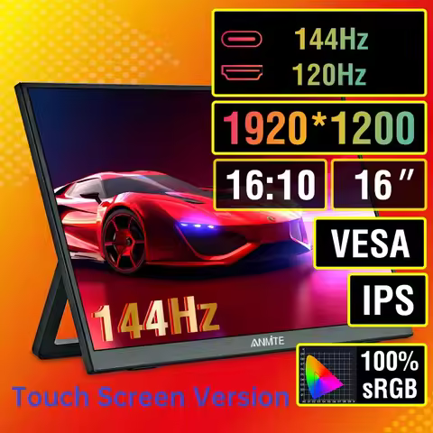 16-Inch Portable Touch Monitor 144Hz/120Hz​ Non-touch optional For XBox PS4 / 5 Switch Cell Phone PC
