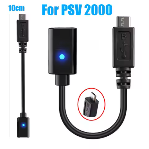 USB C Cable for PS Vita 2000 Controller Charging Adapter Type C LED Convert Cord For Sony Playstatio