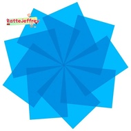 9Pcs Gel Light Filter Lighting Gel Filter for Film,Video,Photo,Stage (Blue)
