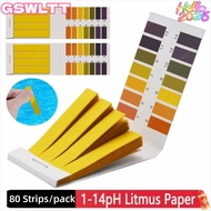 MKOFONU 80 Strips/pack Professional PH Test Strips, Acidic Alkaline with Control Card Litmus Tester 