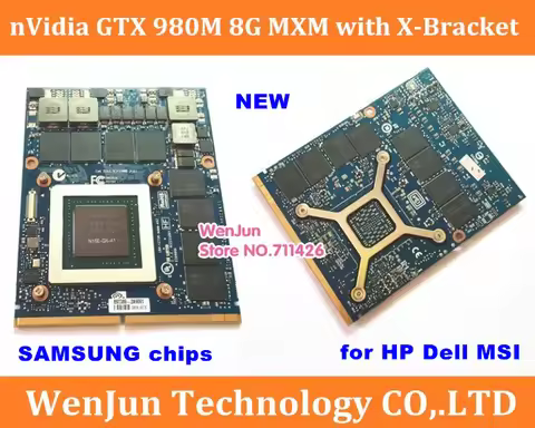 new GTX980M GTX 980M Graphics Card with X-Bracket N16E-GX-A1 8GB GDDR5 MXM For Dell 18 M18X R2 R3 R4