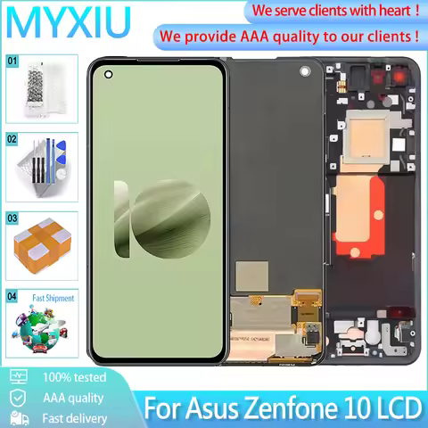 5.9" Original AMOLED For Asus Zenfone 10 AI2302 LCD Display Screen Digitizer Assembly Replac For Asu