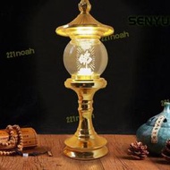 聚玉堂水晶雙色佛燈led插電佛前長明燈 純銅佛前供燈供佛擺件