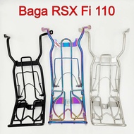 Baga for RSX Fi 2025, RSX 110, RSX 2014 (white stainless steel, black paint, 7-color titanium)