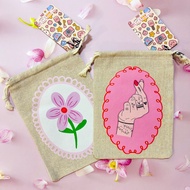 M5 Planner Drawstring Pouch – Cute Fabric Bag for M5 Ring Planner & Stationery Case | Studio