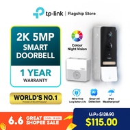 [No1 in SG] TP-Link Smart Doorbell Viewer Long Battery Life Waterproof 3K 5MP Wifi Camera Tapo D235/