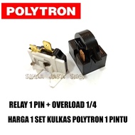 Relay PTC Overload Kulkas POLYTRON 1 Pintu