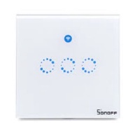 Sonoff UK 3 Gang WiFi &amp; RF Smart Wall Touch Light Switch Google Assistance Home Alexa IFTTT