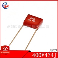 20PCS CBB22 capacitor 400V 474J 470NF P15 474J400V