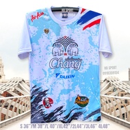 Big Size Shirt Sports Shirt BM-Elephant Oversize Round Neck Jersey Chang Thailand Sports SShort Sleeve Baja Jersey((READY STOCK))