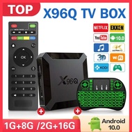 X96Q Tv Box Android 2023 Allwinner H313 Android 10.0 16GB 256GB 2.4G WiFi 4K Smart Android iptv Box with Channels