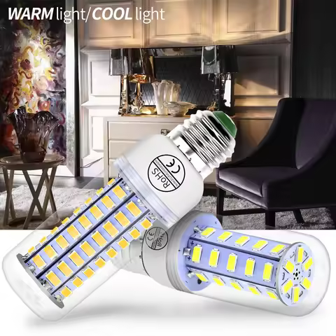 220V LED Bulb E27 Corn Light 240V Lamp E14 Bombillas GU10 Lampada B22 Ampoule G9 LED Chandeliers For