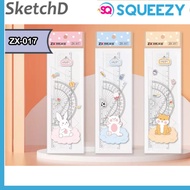 Geometry Ruler Set Squeezy ZX028 Geometry Set Ruler 20 cm Fancy