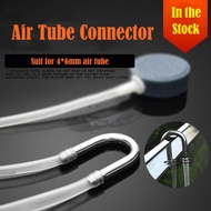 Aquarium U Shaped Air Tube Connector Stainless Steel U Shape Co2 Pump Connector for Fish Tank