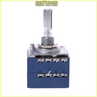 RUN Potentiometer RH2702 8 Pin Serrated Split Shaft 6MM Precision 27-type A100K 100K