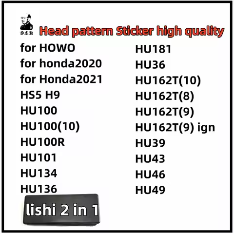 lishi 2 in 1 tool for HOWO for honda2020 HS5 H9 HU100 HU100(10) HU100R HU101 HU134 HU136 HU181 HU36 