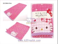 日本直送 UCHINO  HELLO KITTY 方格 長毛巾