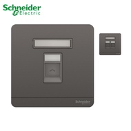 [SG Seller] Schneider AvatarOn Data socket 1 Gang RJ45, cat6e, shuttered, In Dark Grey, Wood, White 