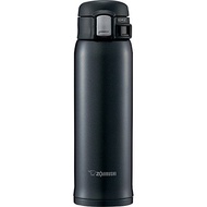 Zojirushi Mahobin Water Bottle Stainless Steel Mug Bottle Direct Drinking Lightweight Cold Insulation One Touch Open Type Lightweight Compact 480ml Silky Black SM-SD48-BC [Direct From JAPAN]