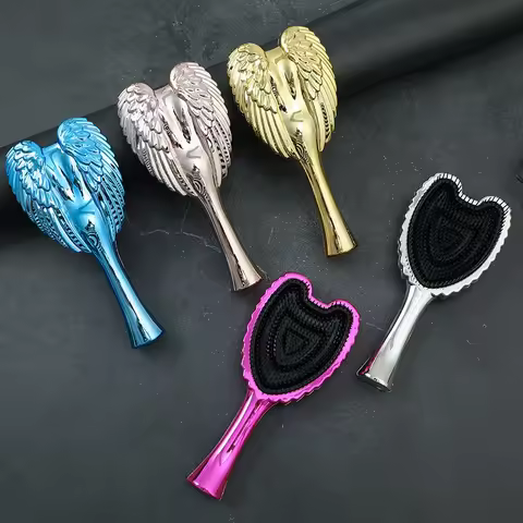 Mini Angel Detangling Tangle Hairbrush Comb Anti-static Hair Brush Women Massage Combs For Salon Hai